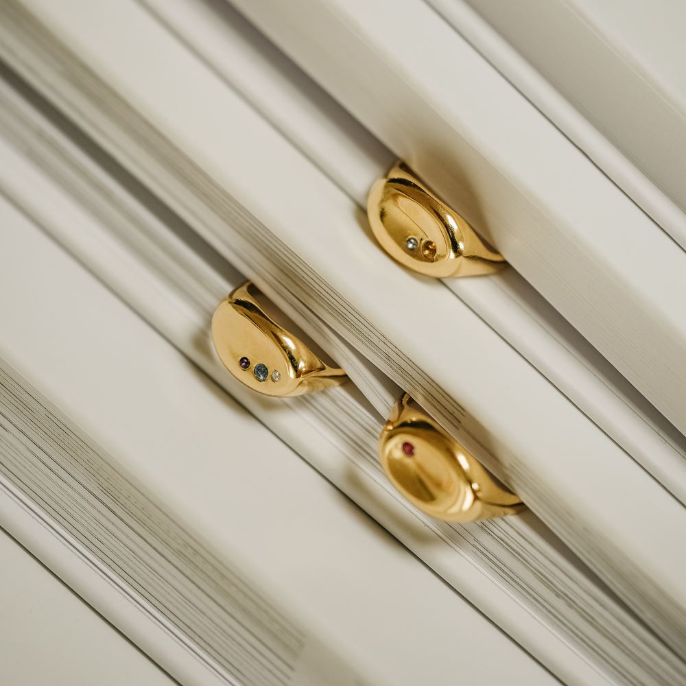 Bague "Tribu" (plaqué or)