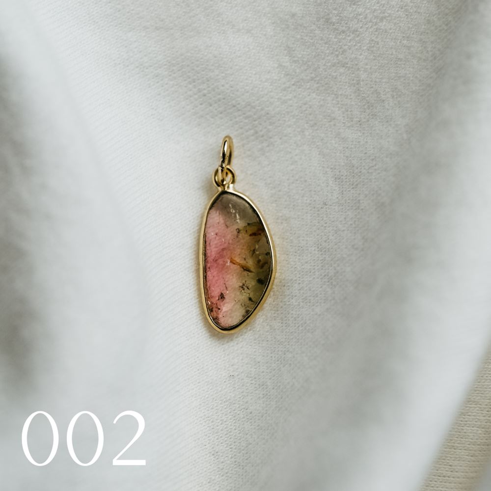 Pendentif "La Singulière" tourmaline - pièce unique (or 18k)