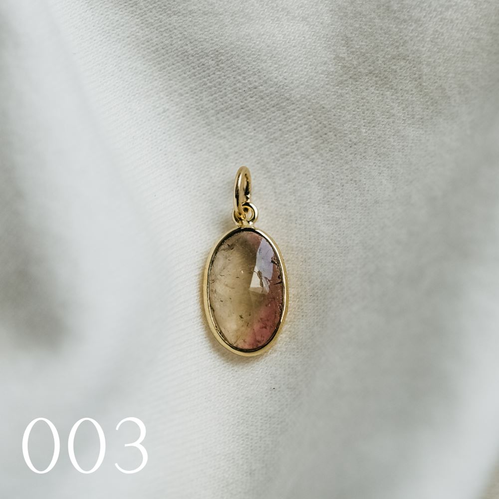 Pendentif "La Singulière" tourmaline - pièce unique (or 18k)