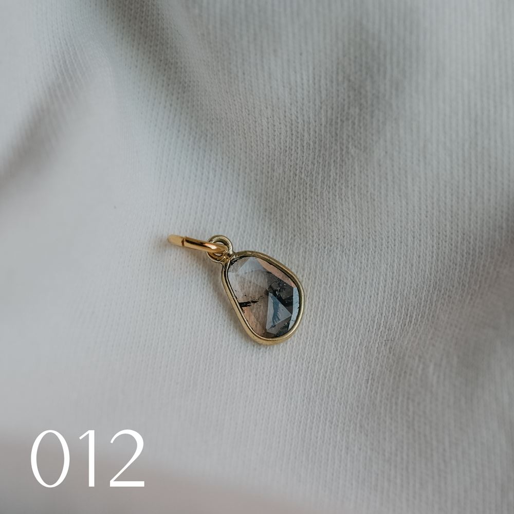 Hangertje "La Singulière" diamant - pièce unique (18k goud)
