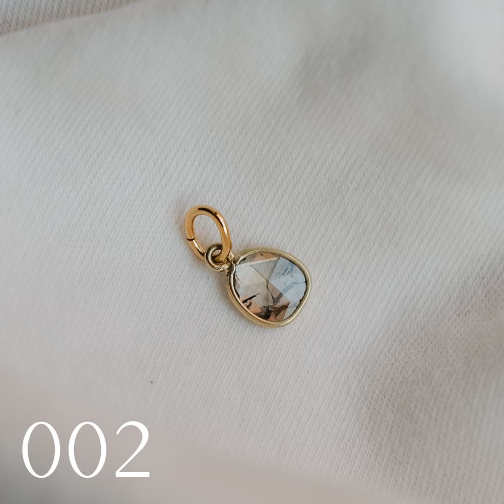 Hangertje "La Singulière" diamant - pièce unique (18k goud)