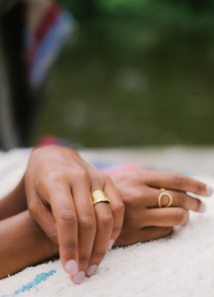Bague Inès (plaqué or)