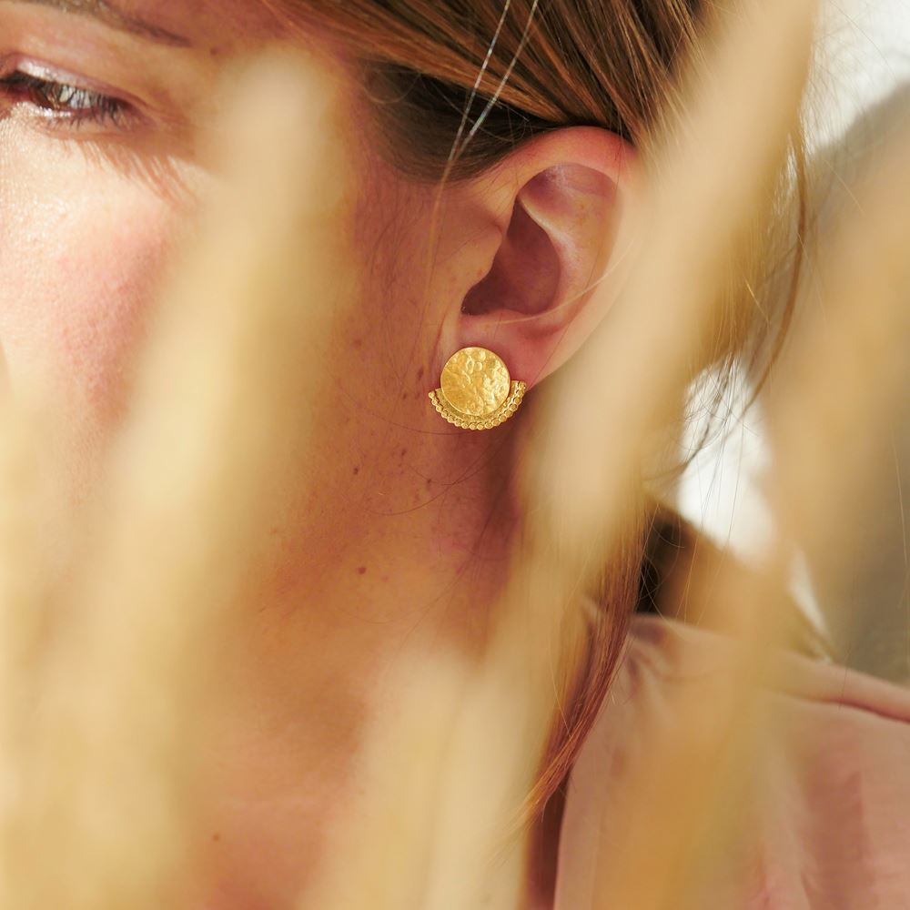 Boucles d'oreilles Charlie (plaqué or)
