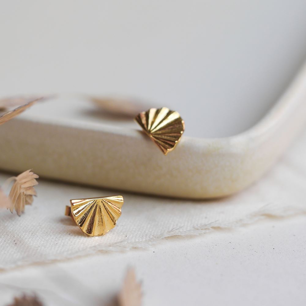 Boucles d'oreilles Céleste (plaqué or)