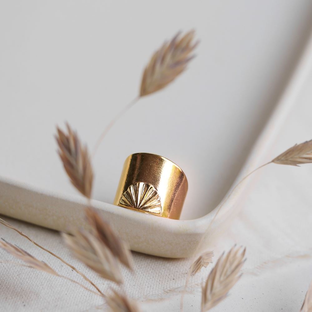 Bague Céleste (plaqué or)