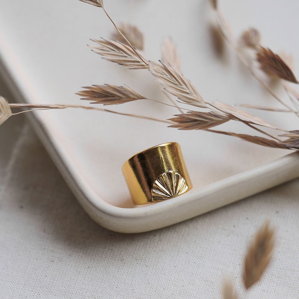 Bague Céleste (plaqué or)