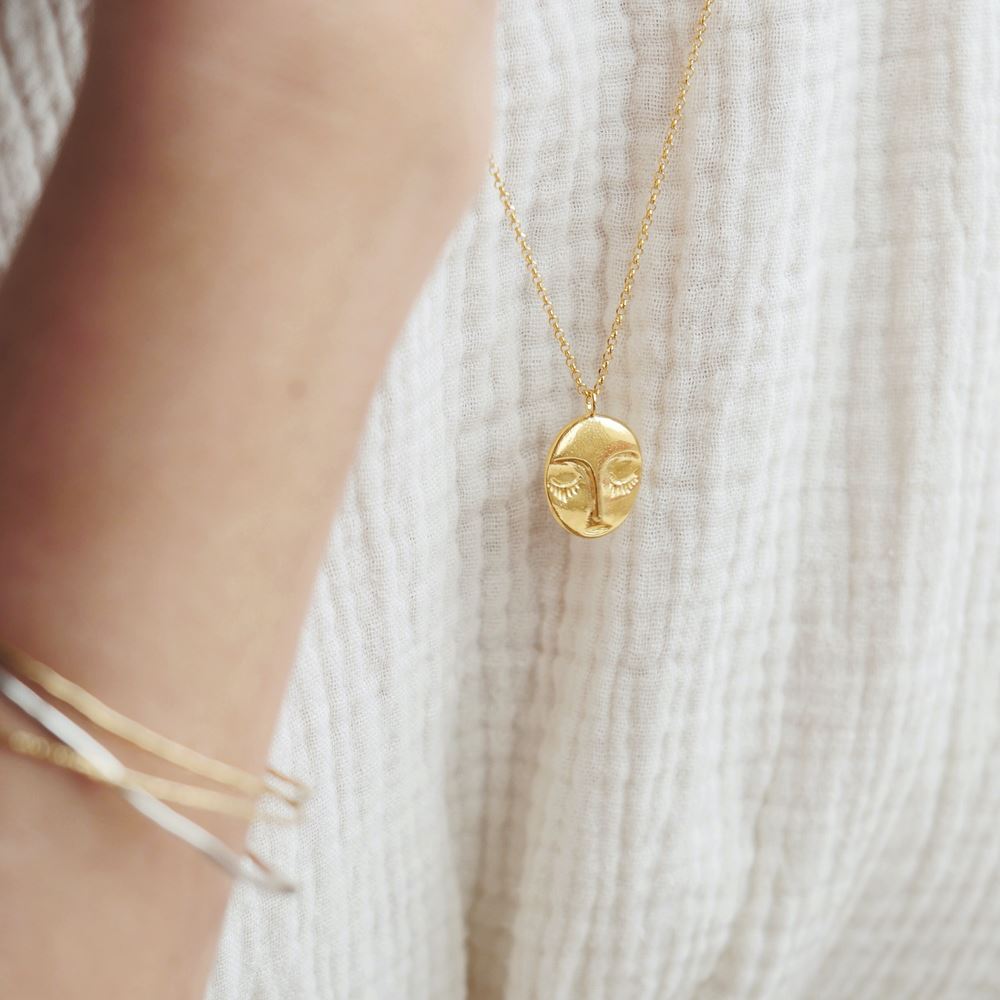 Collier Veilleuse (plaqué or)