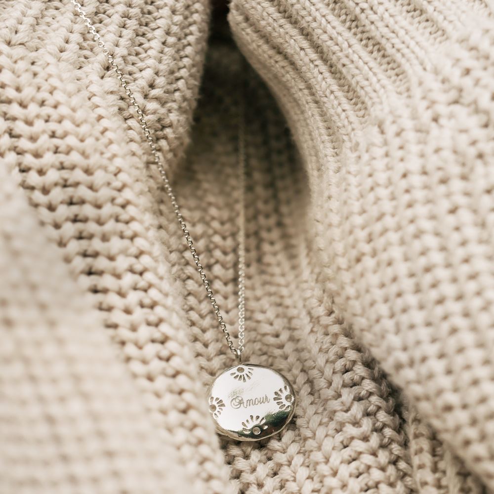 Collier "Empreinte" n°3 (plaqué or)