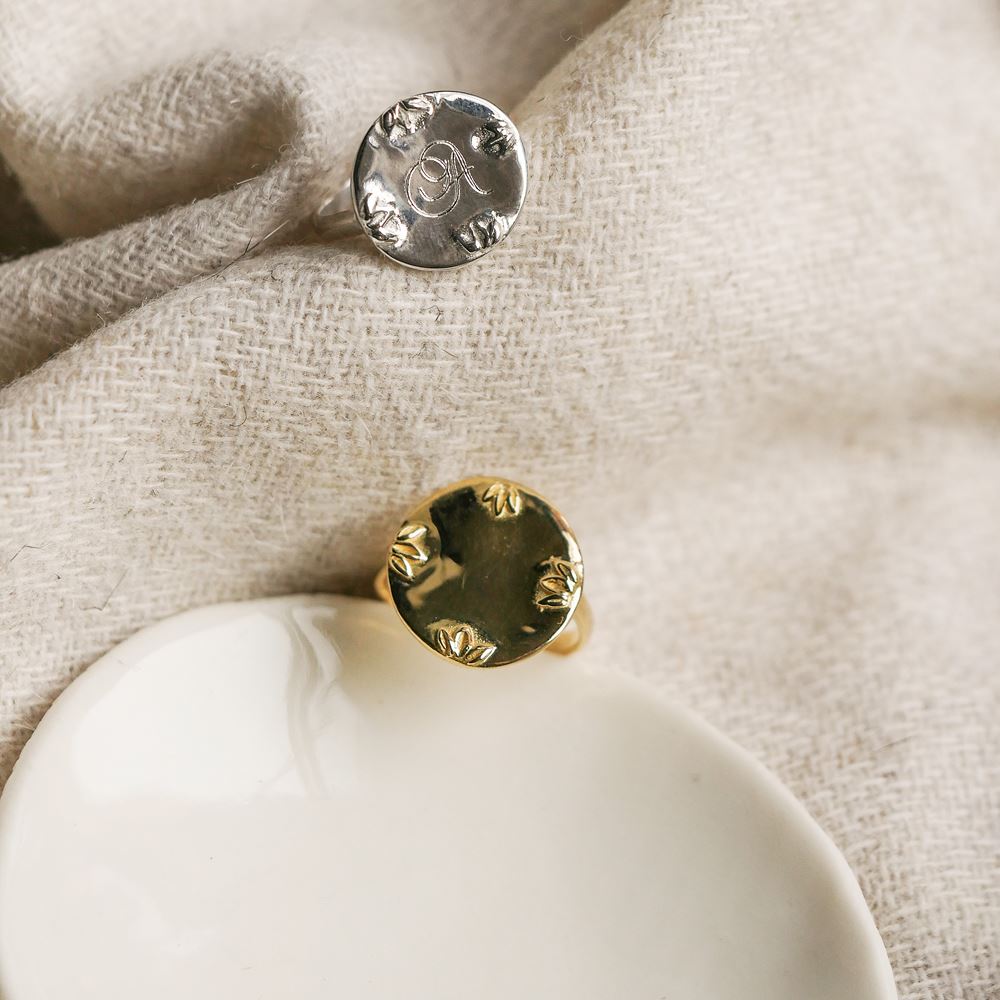 Ring "Indruk" (verguld)