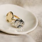 Bague "Empreinte" (plaqué or)