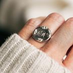 Ring "Indruk" (zilver 925)