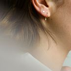 Boucle d'oreille "Petit coeur" (or 18k)