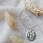 Collier long "Grand-mère Feuillage" (argent 925)