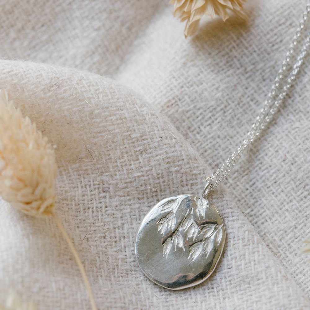 Collier long "Grand-mère Feuillage" (argent 925)