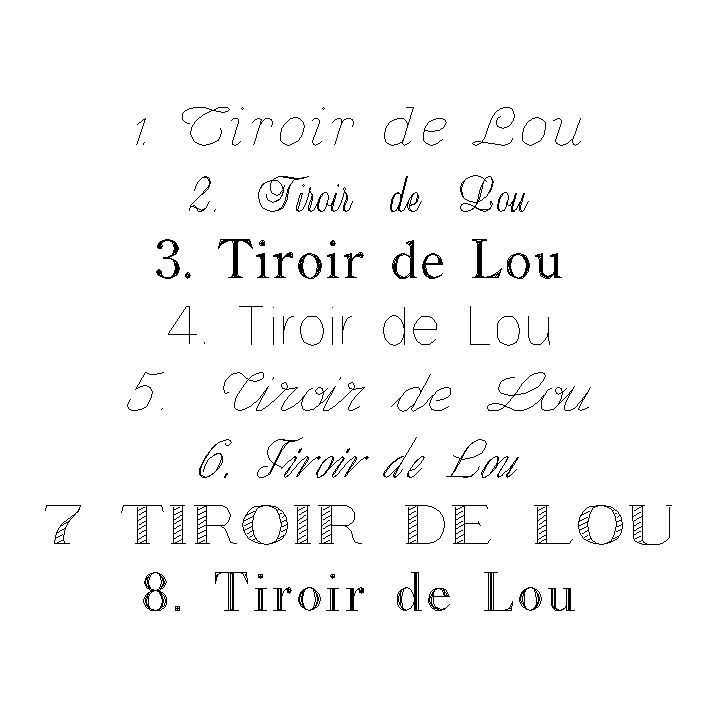 Gravure au dos