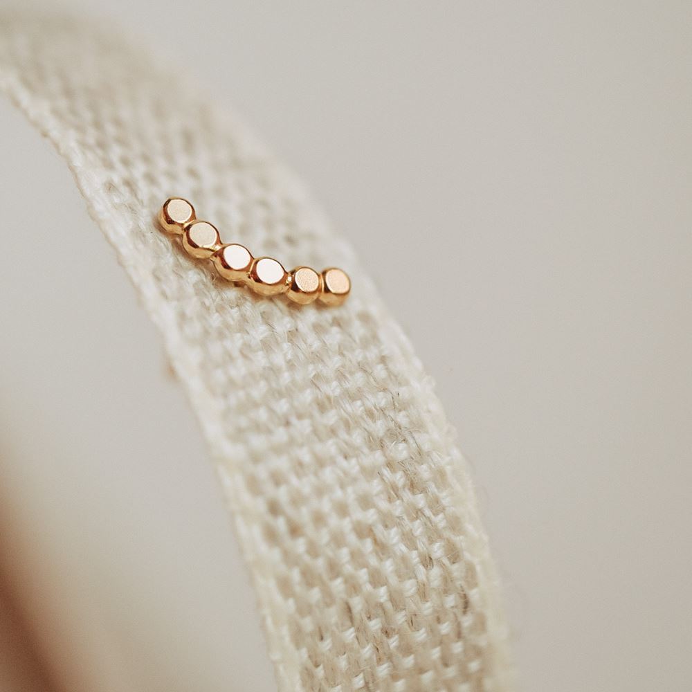 Boucle d'oreille Lila (plaqué or)