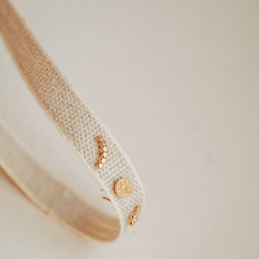 Boucle d'oreille Lila (plaqué or)