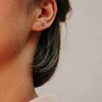 Boucle d'oreille Romy (plaqué or)