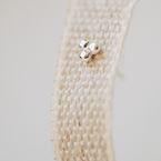 Boucle d'oreille Rose (argent 925)