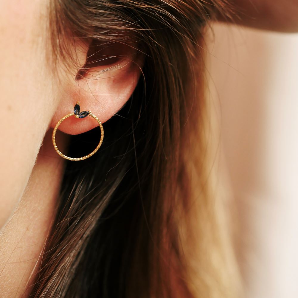 Boucles d'oreilles Garance (plaqué or)