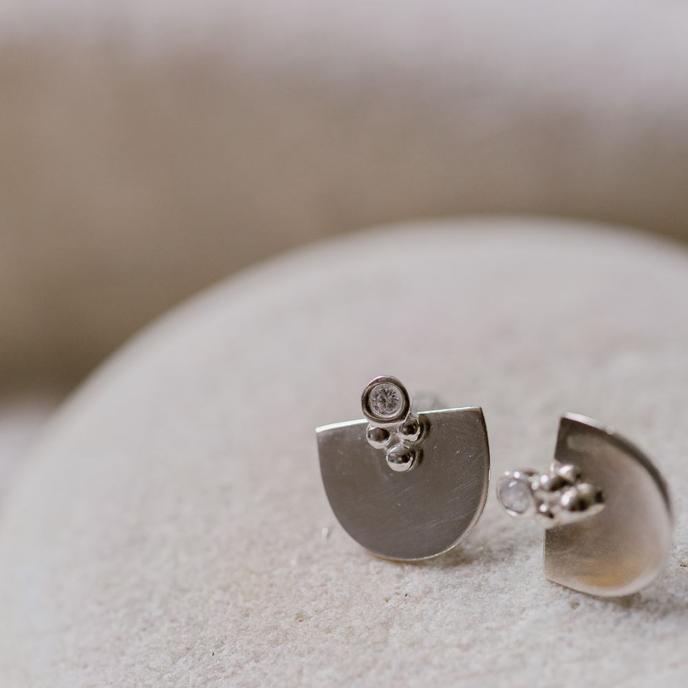 Boucles d'oreilles Iris (argent 925)