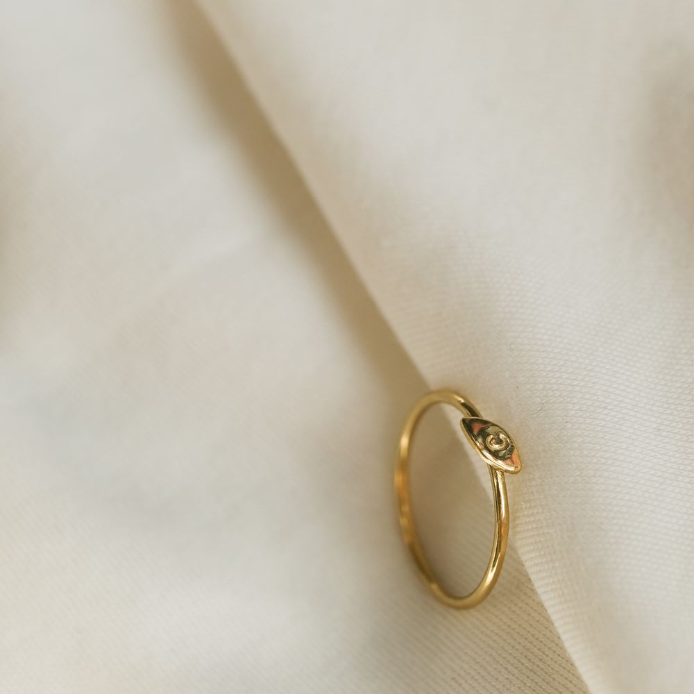 Bague Lettre d'amour n°1 (plaqué or)