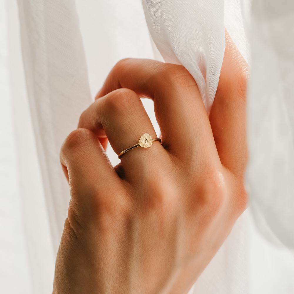 Bague Lettre d'amour n°2 (plaqué or)