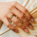 Ring Love letter n°2 (verguld)