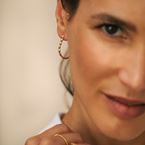 Créoles Lisa (plaqué or)