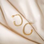 Petites créoles Imani (plaqué or)