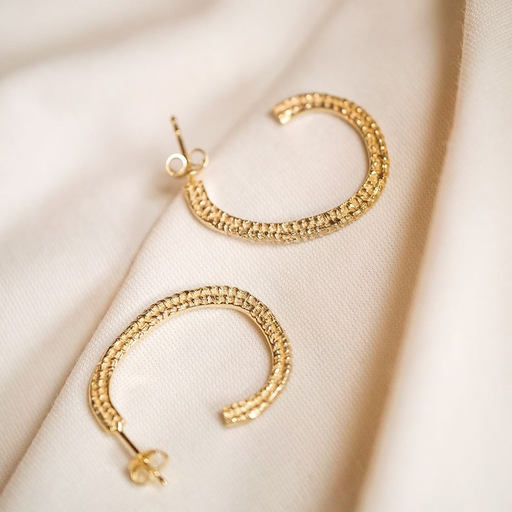 Petites créoles Imani (plaqué or)