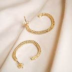 Petites créoles Imani (plaqué or)