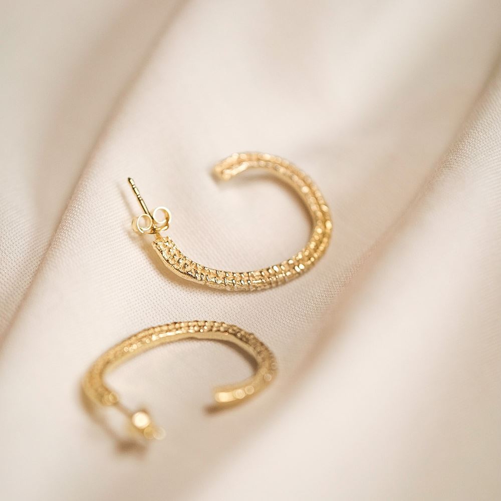 Petites créoles Imani (plaqué or)