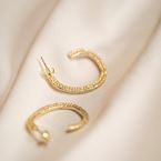 Petites créoles Imani (plaqué or)