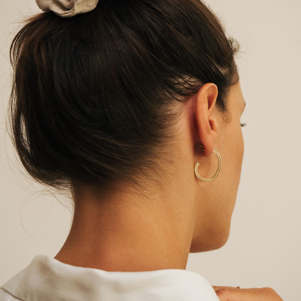 Petites créoles Imani (plaqué or)