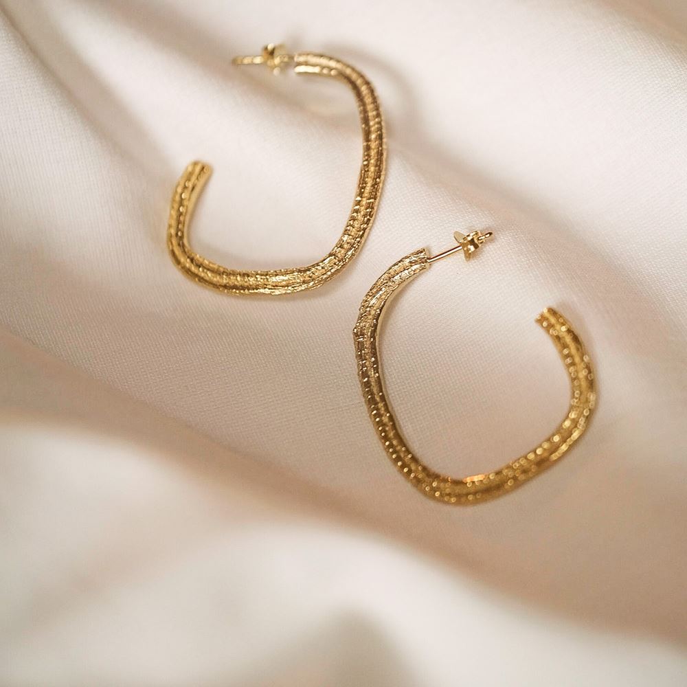 Grote creolen Imani (verguld)