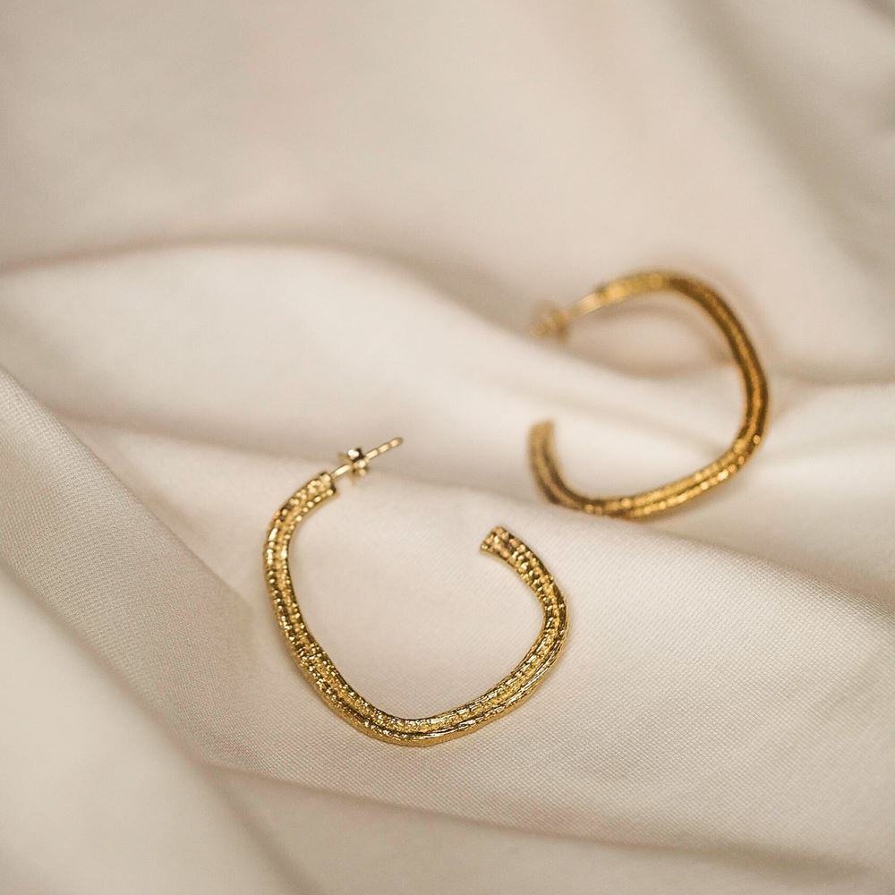 Grote creolen Imani (verguld)