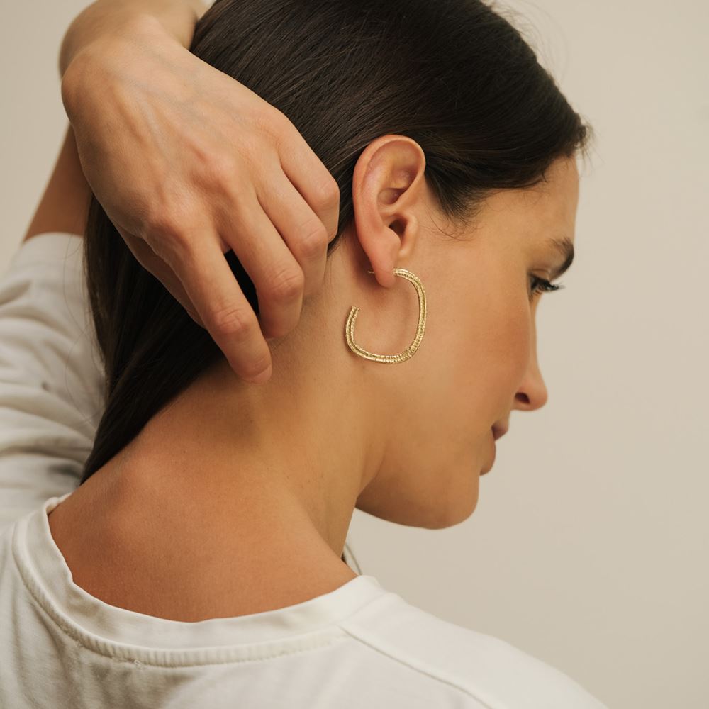 Grote creolen Imani (verguld)