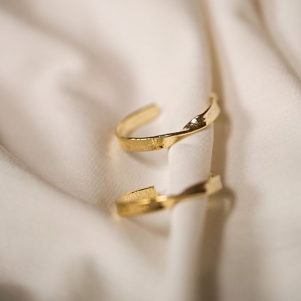 Créoles Nouria (plaqué or)