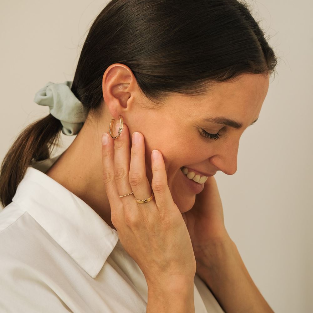 Créoles Nouria (plaqué or)