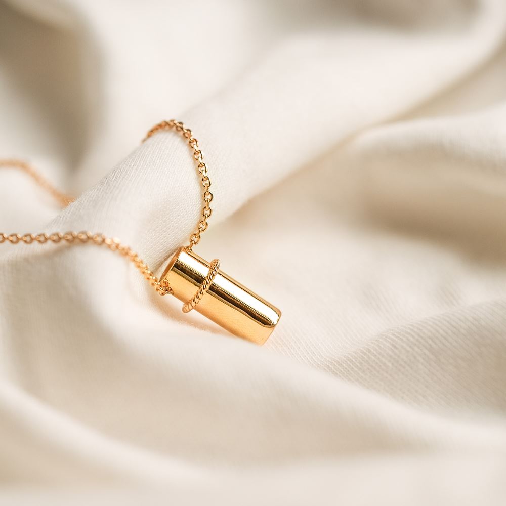 Collier "La Messagère" (plaqué or)