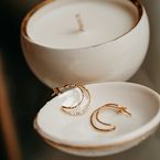 Boucles d'oreilles Célestine (plaqué or)