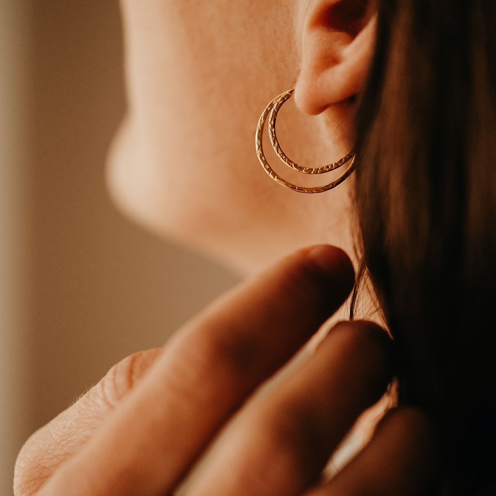 Boucles d'oreilles Célestine (plaqué or)